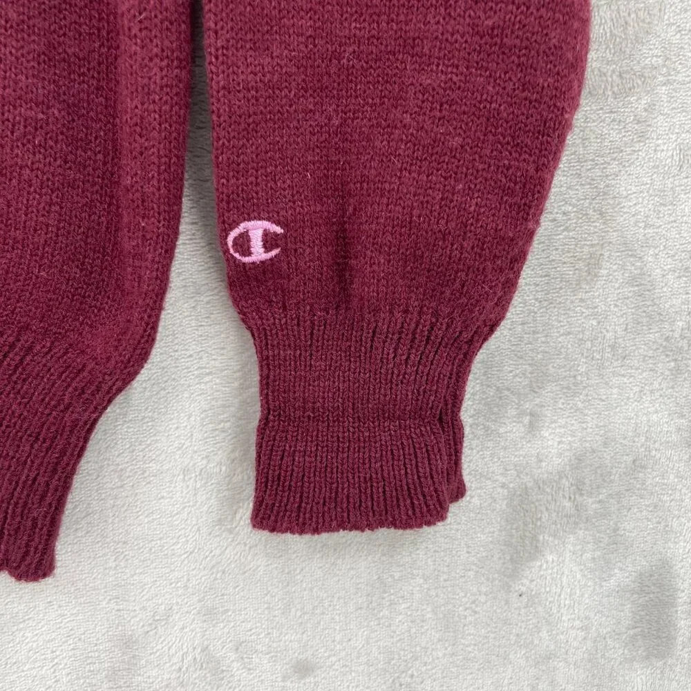 Champion Vintage Denver Parks and Recreation Burgundy Crewneck Sweater